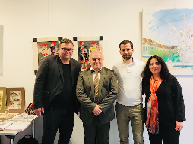 Die feierliche Eröffnung der Deutsch-Armenischen Kulturtage in Berlin 2018 mit der Kunstausstellung "Brücke"