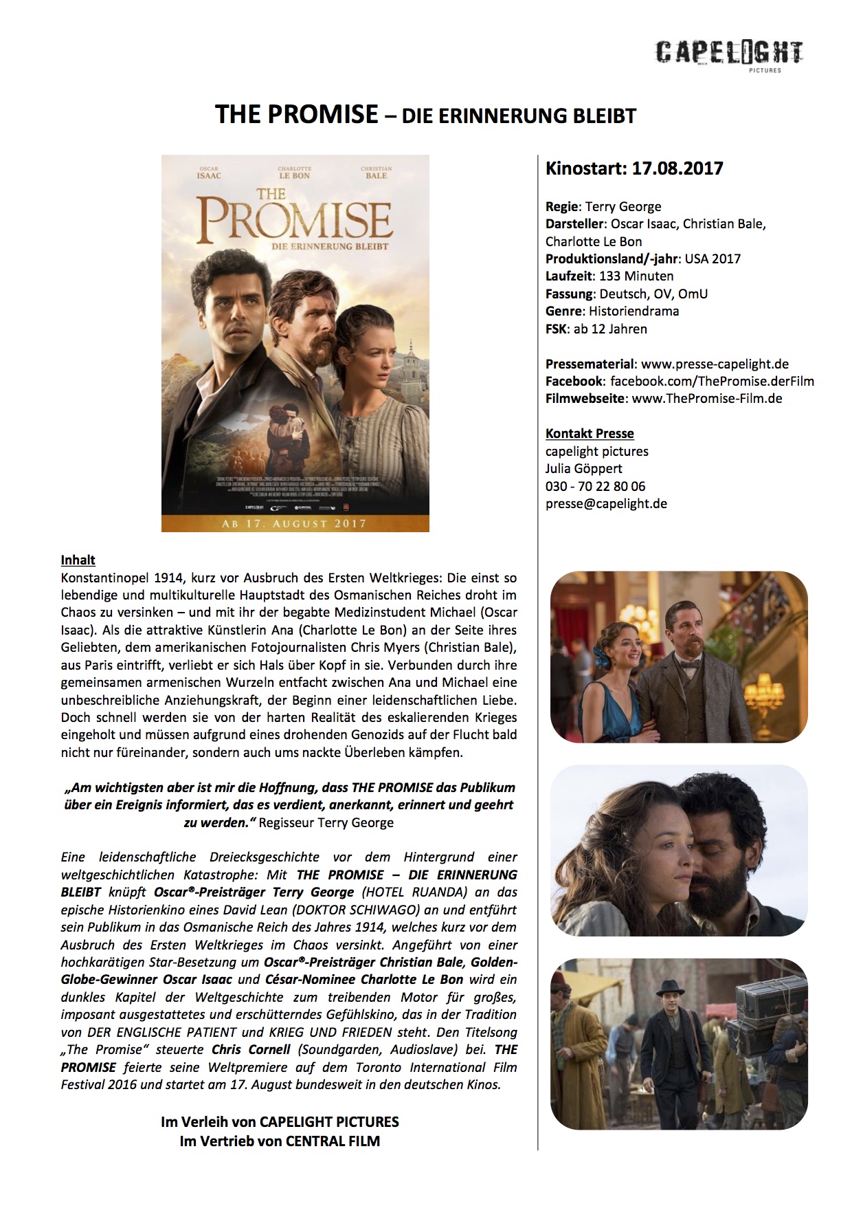 THE PROMISE – DIE ERINNERUNG BLEIBT